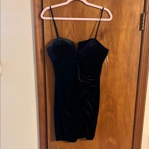 Elegant Black Velvet Dress